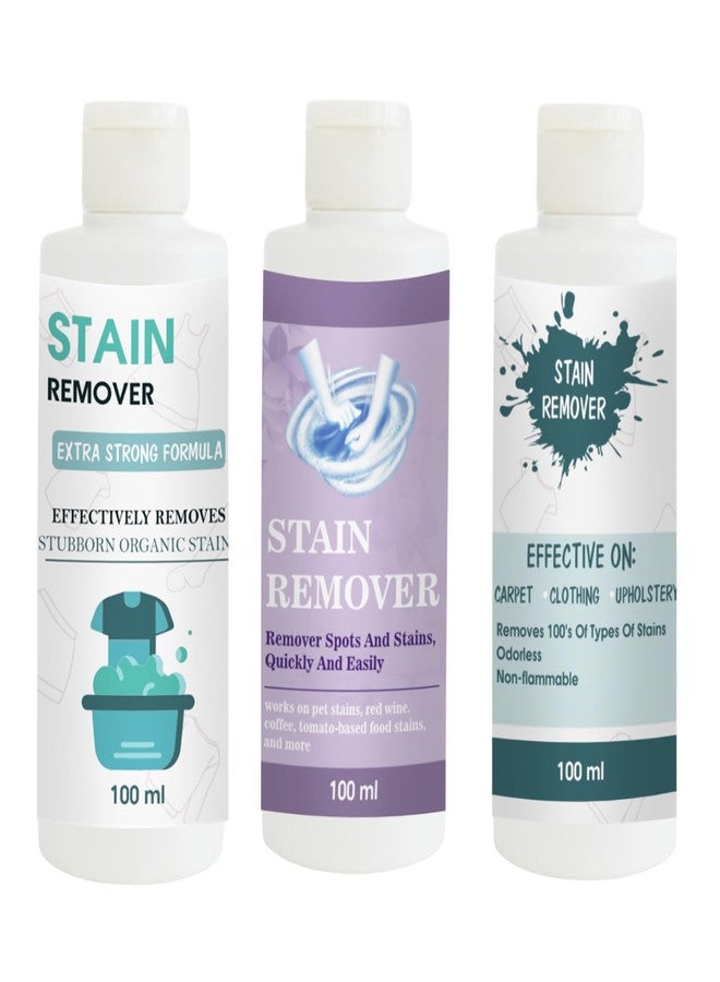 TOOVUS Stain Remover Combo Pack of Doll, Purple and Sky Stain Remover | Multi-Surface Cleaning Solution for Clothes, Fabrics, Upholstery (100 g Each) - Image 1